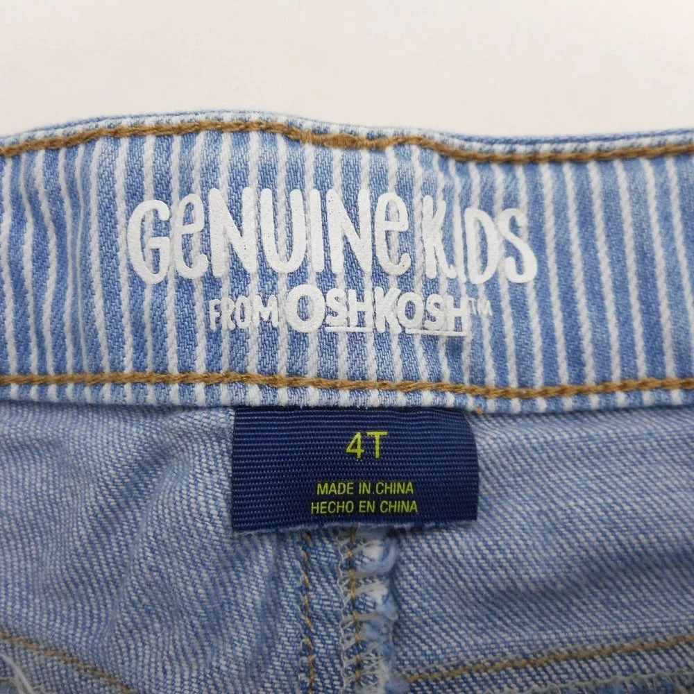 Genuine Kids from Oshkosh Kids Blue Denim Shorts 4T Rolled